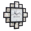 Black "Lifetime Memories" Picture Frame Wall Collage Clock